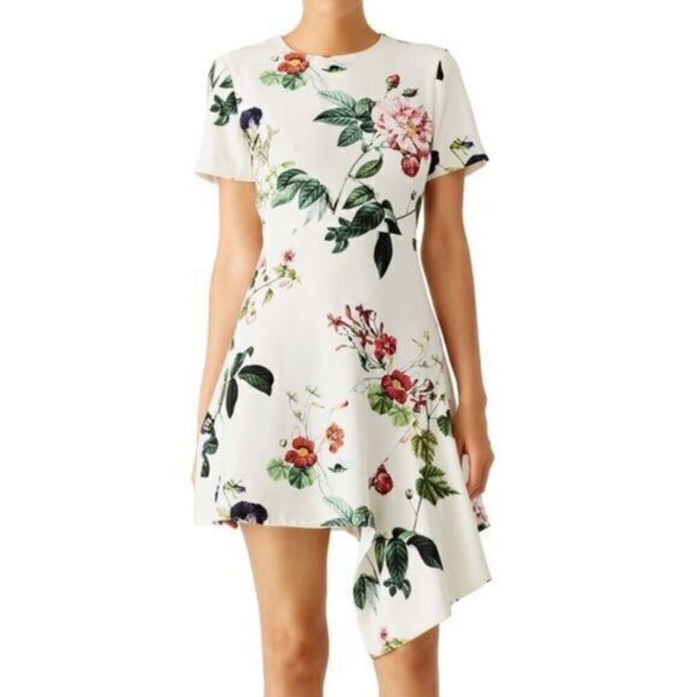 StyleStlaker Garden floral asymmetrical dress S